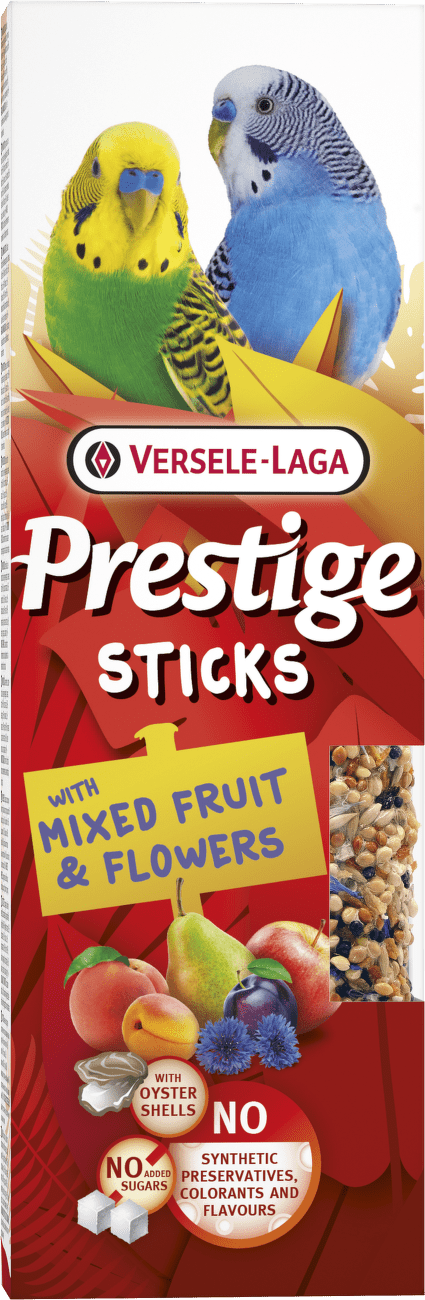 Tyčinky Versele-Laga  Prestige malý papoušek mix ovoce a květů 60g 2ks
