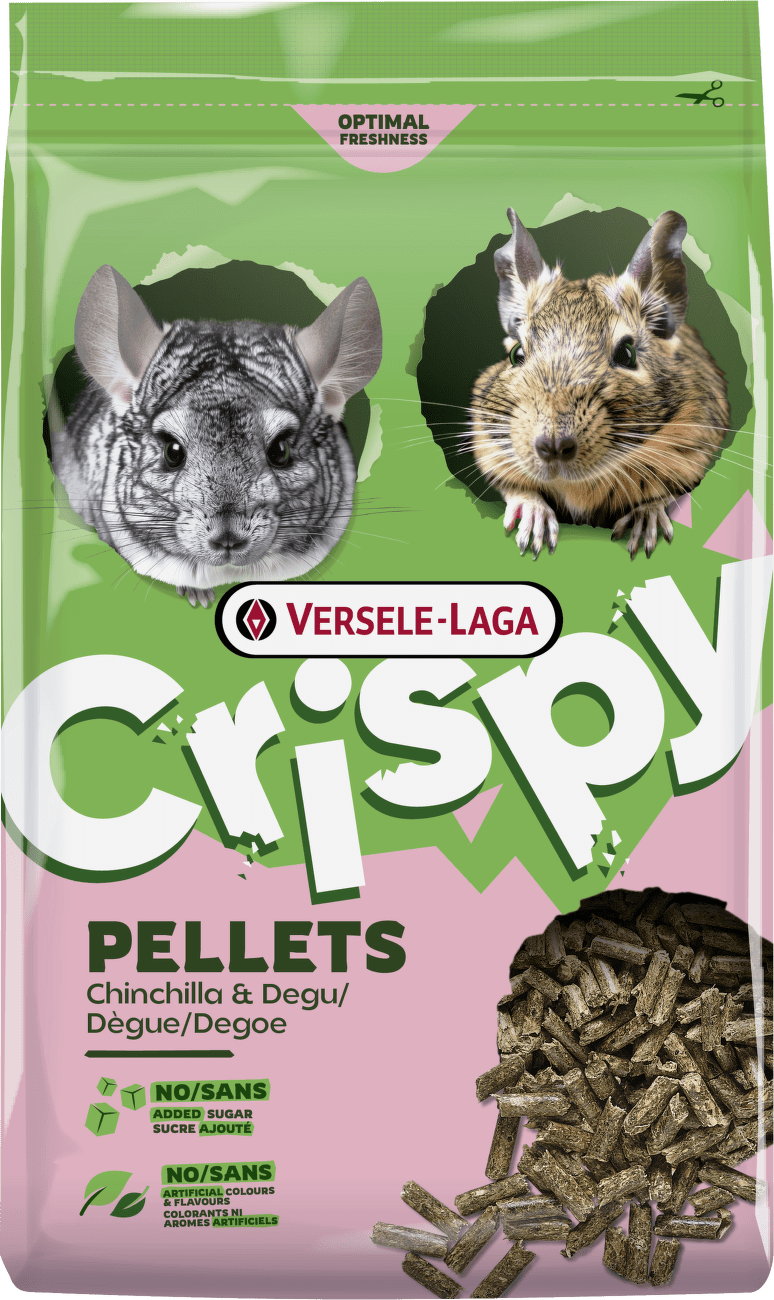 Krmivo Versele-Laga Crispy Pellets Chinchilla & Degu pro činčily a osmáky 1 kg