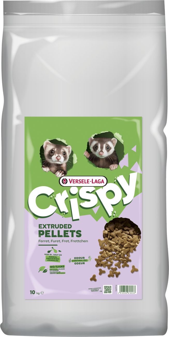 Krmivo Versele-Laga Crispy Extruded Pellets Ferret pro fretky 10 kg