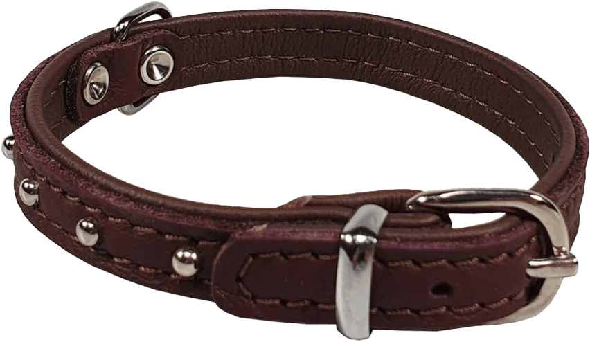 Kožený obojok BaF Pet Denys 27cm hnedý