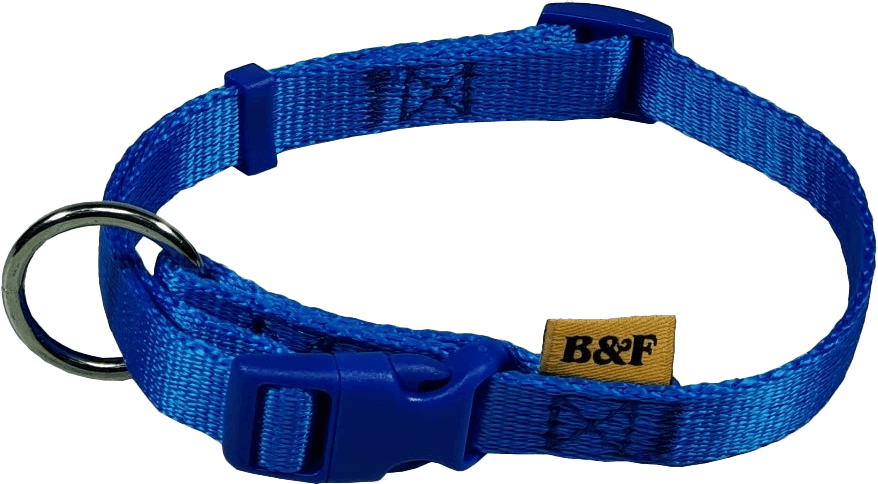 Obojok BaF nylon modrý 66cm