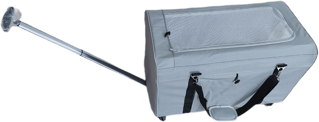 Přepravní box na kolečkách 76cm šedý