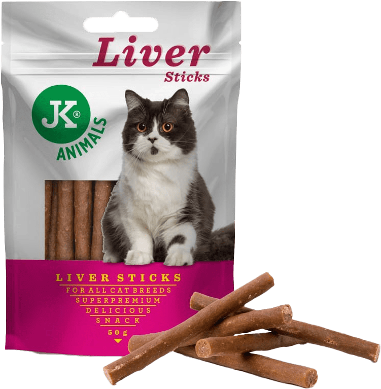 Pochoutka JK Animals Liver sticks pro kočky 50g