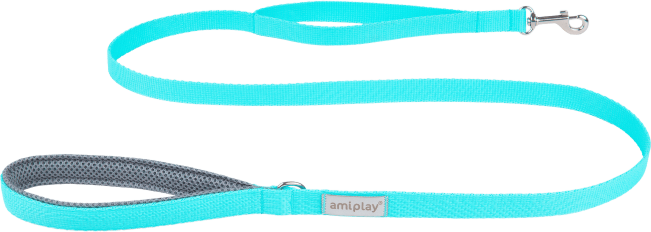 Vodítko pro psy Amiplay Samba modré XL 150 cm × 2,5 cm