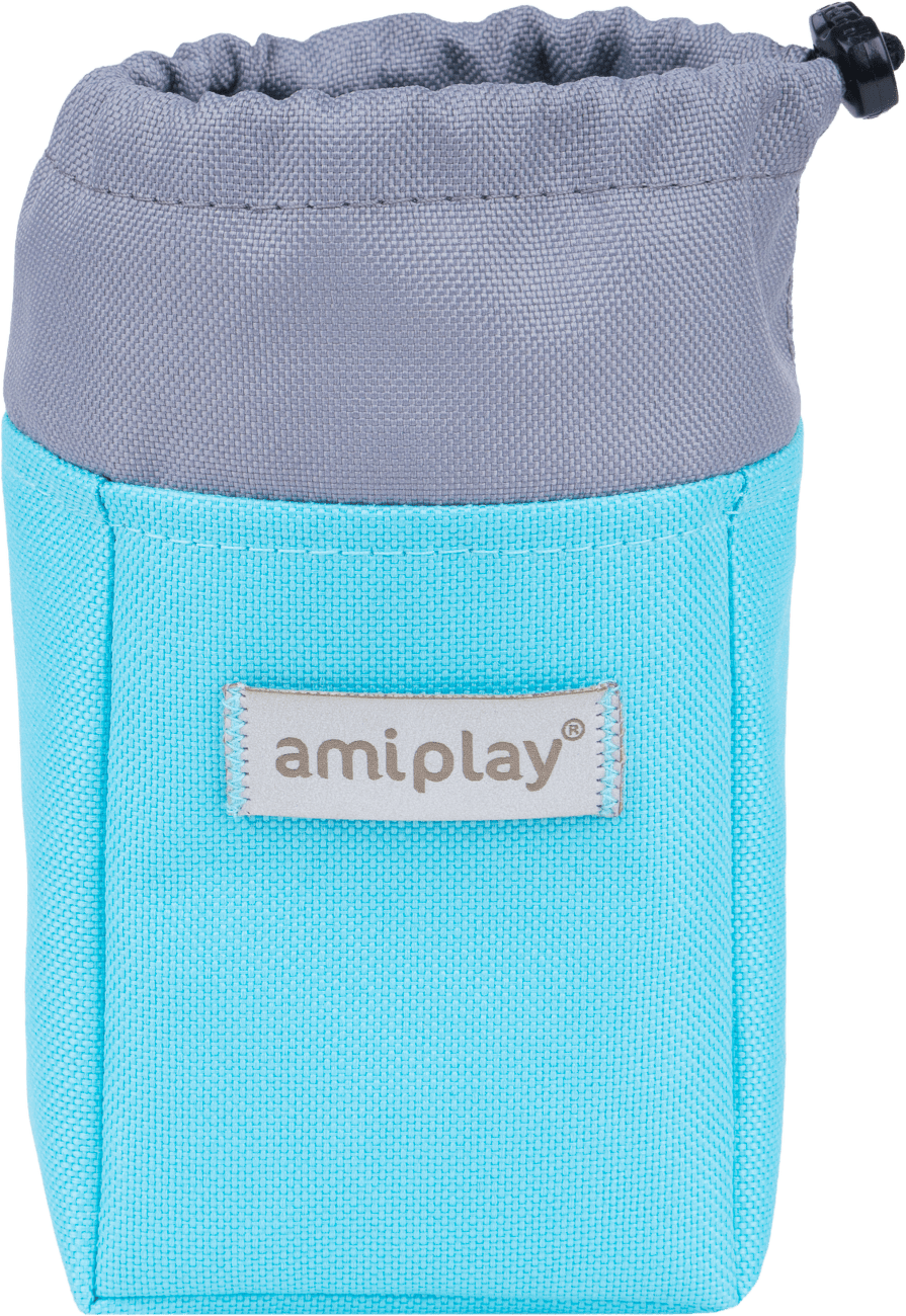 Pamlskovník pro psy Amiplay Samba modrý 8 × 6 × 10 cm