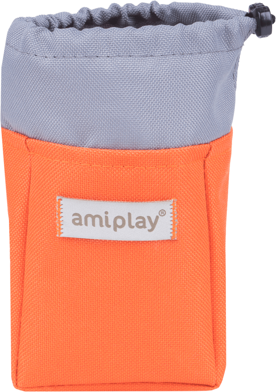 Pamlskovník pro psy Amiplay Samba oranžový 8 × 6 × 10 cm