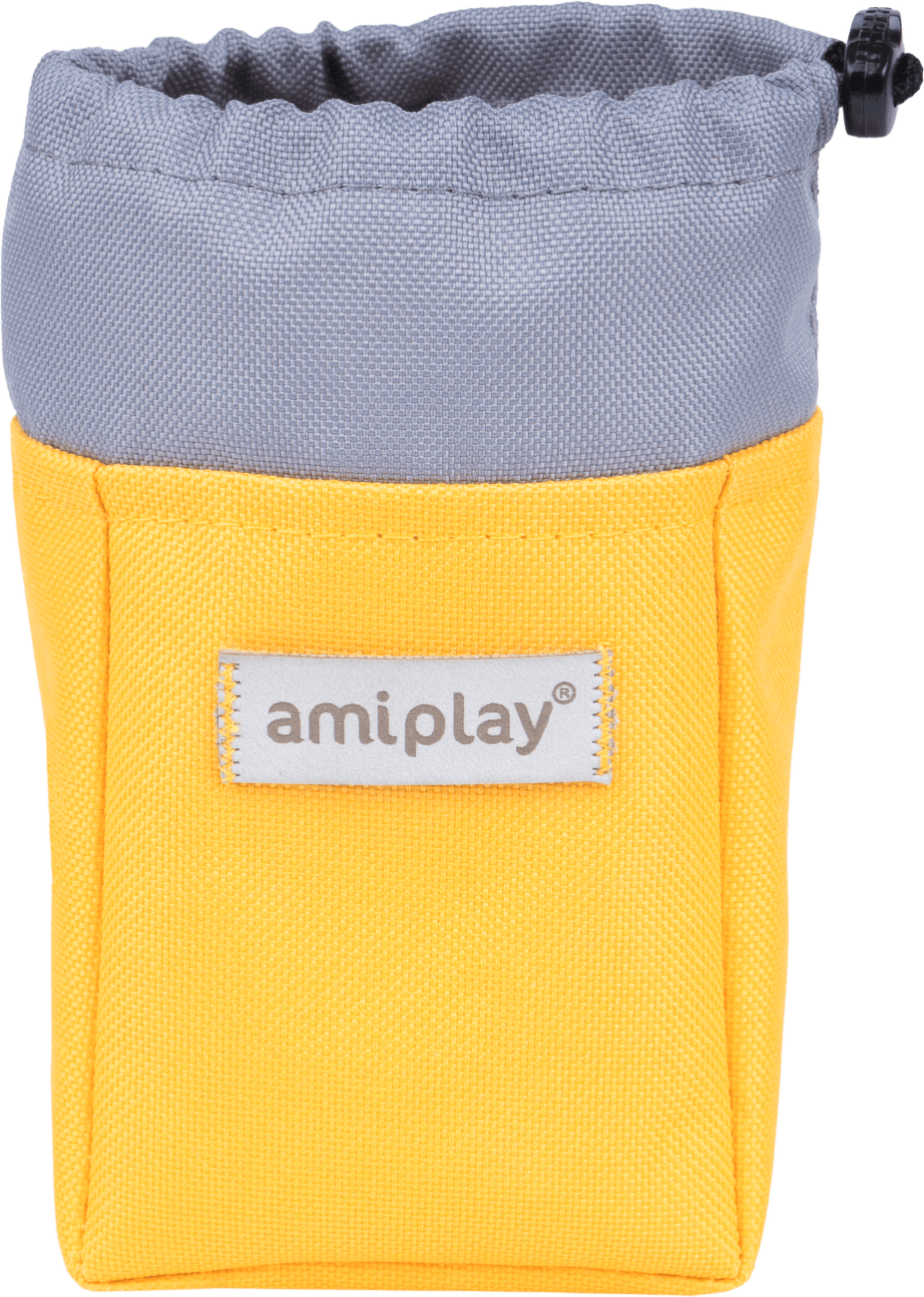 Pamlskovník pro psy Amiplay Samba žlutý 8 × 6 × 10 cm