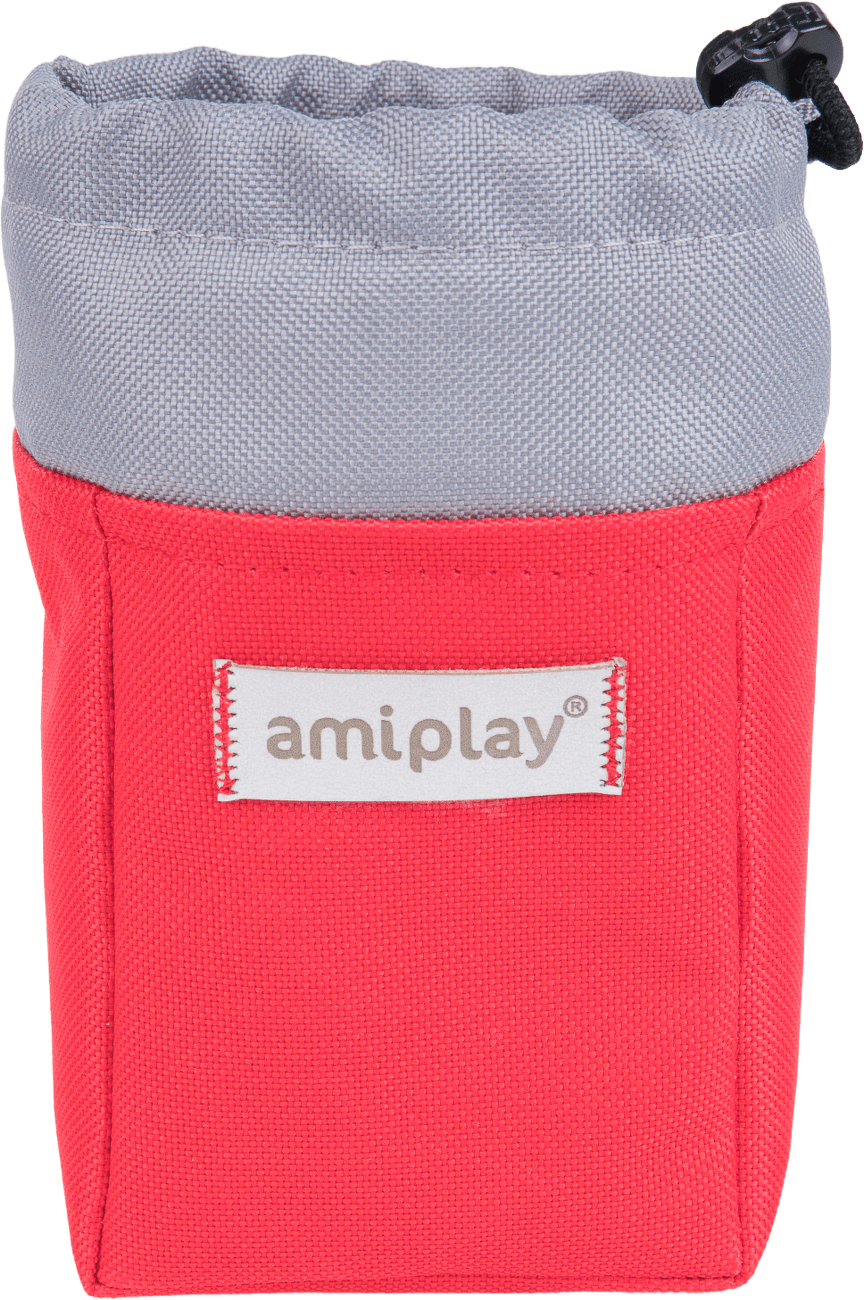Pamlskovník pro psy Amiplay Samba červený 8 × 6 × 10 cm