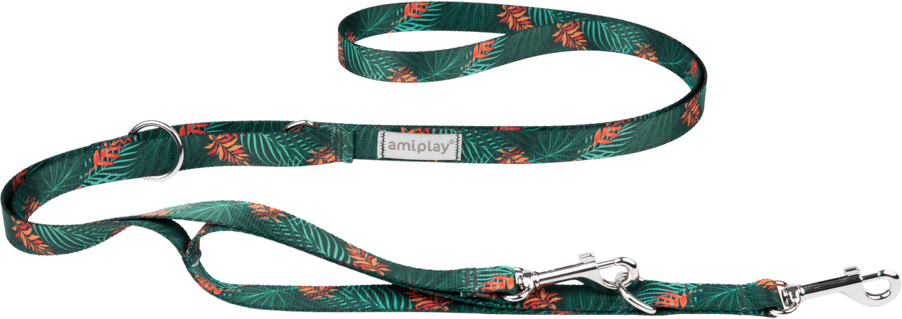 Nastavitelné vodítko Amiplay BeHappy 7v1 Jungle L 100–200 cm × 2,5 cm