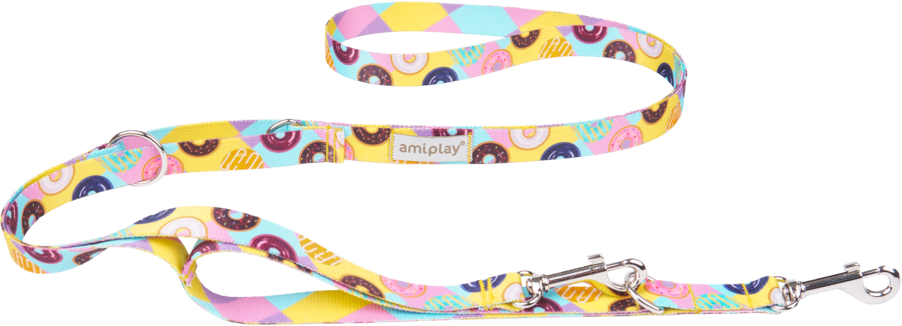 Nastavitelné vodítko Amiplay BeHappy 7v1 Donut XL 100–200 cm × 2,5 cm