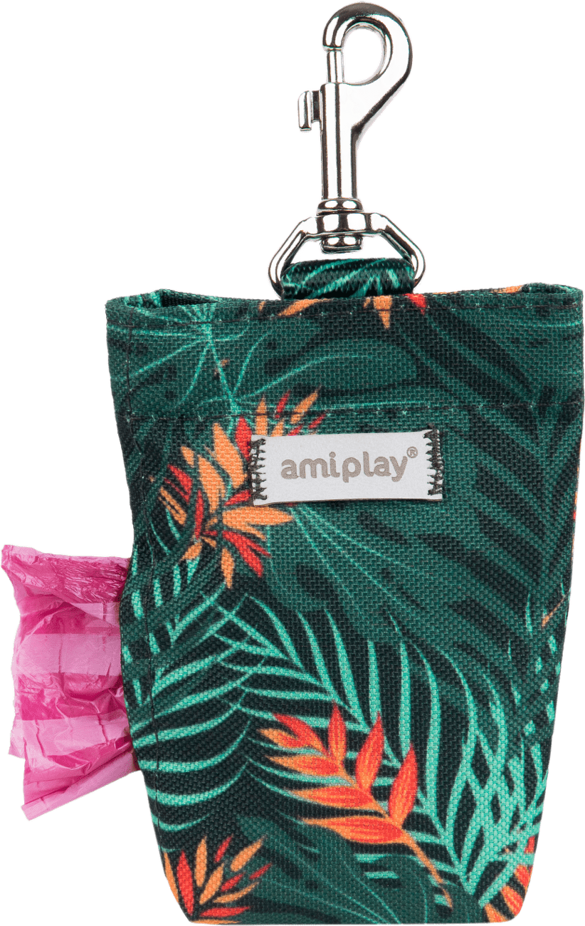 Pouzdro na sáčky na psí exkrementy Amiplay BeHappy Jungle 6 × 2 × 11 cm