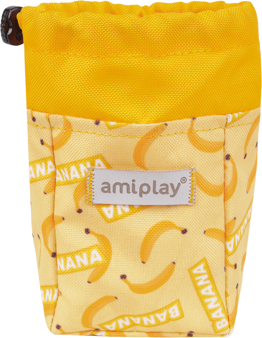 Pamlskovník pro psy Amiplay BeHappy Banana 6 × 2 × 11 cm