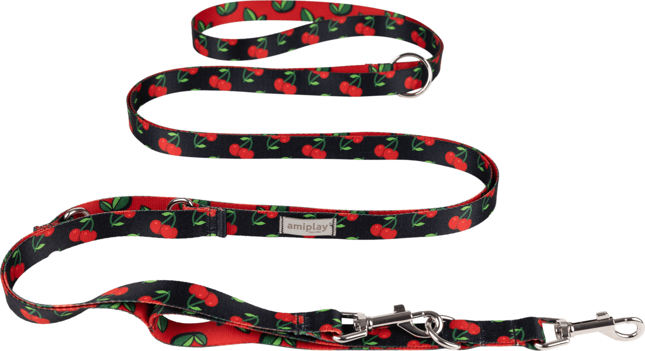 Nastavitelné vodítko Amiplay BeHappy 8v1 Cherry S 200–400 cm × 1,5 cm