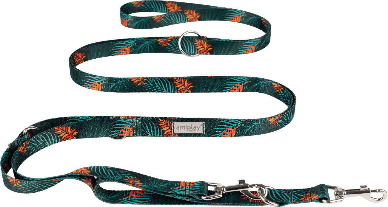Nastavitelné vodítko Amiplay BeHappy 8v1 Jungle S 200–400 cm × 1,5 cm