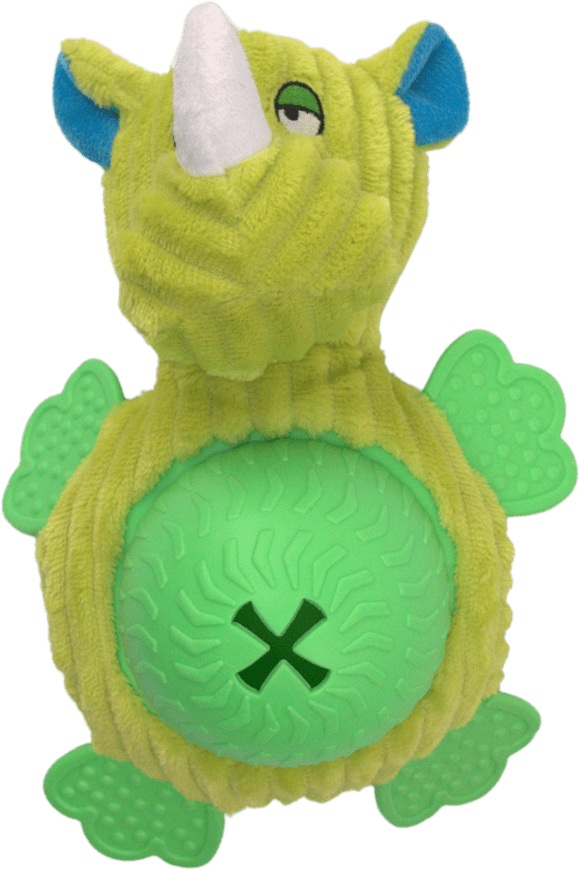 Hračka Have a Pet Snacky nosorožec plyšový zelený 21cm