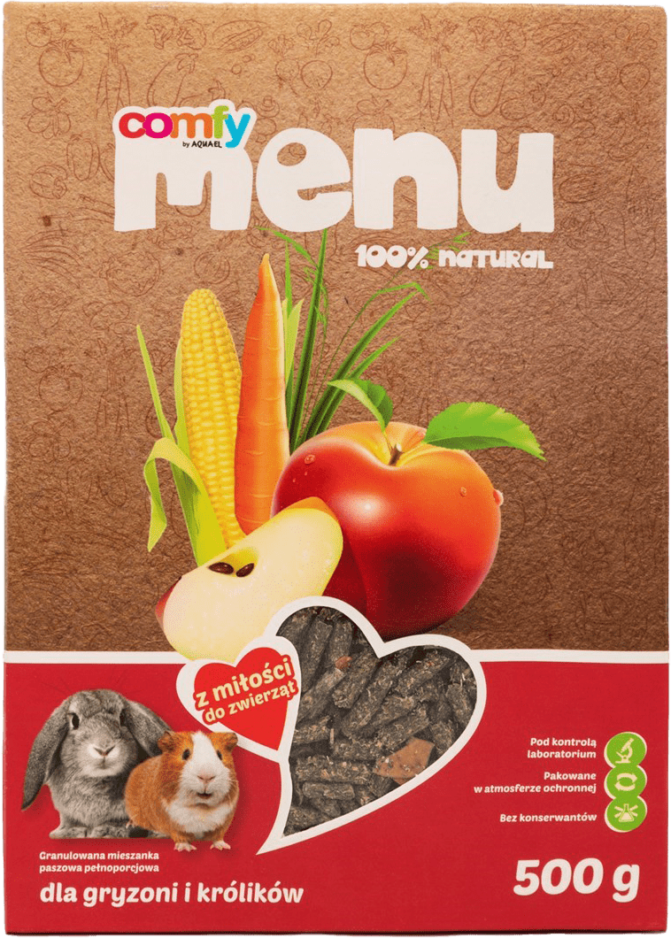 Krmivo Comfy Menu pro malé hlodavce granulované 500g