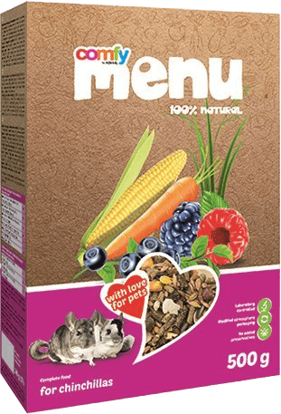 Krmivo Comfy Menu činčila 500g