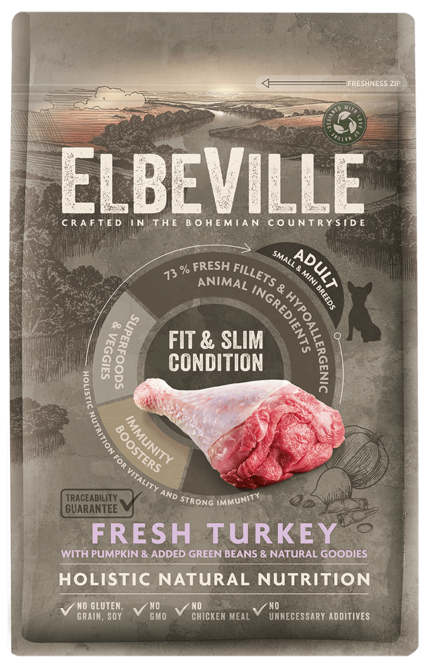 ELBEVILLE granuly Adult Mini Fresh Turkey Fit and Slim Condition 4kg