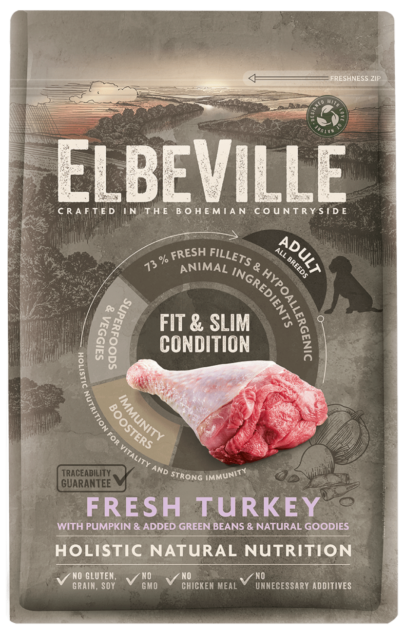 ELBEVILLE granuly Adult All Breeds Fresh Turkey Fit and Slim Condition 4kg