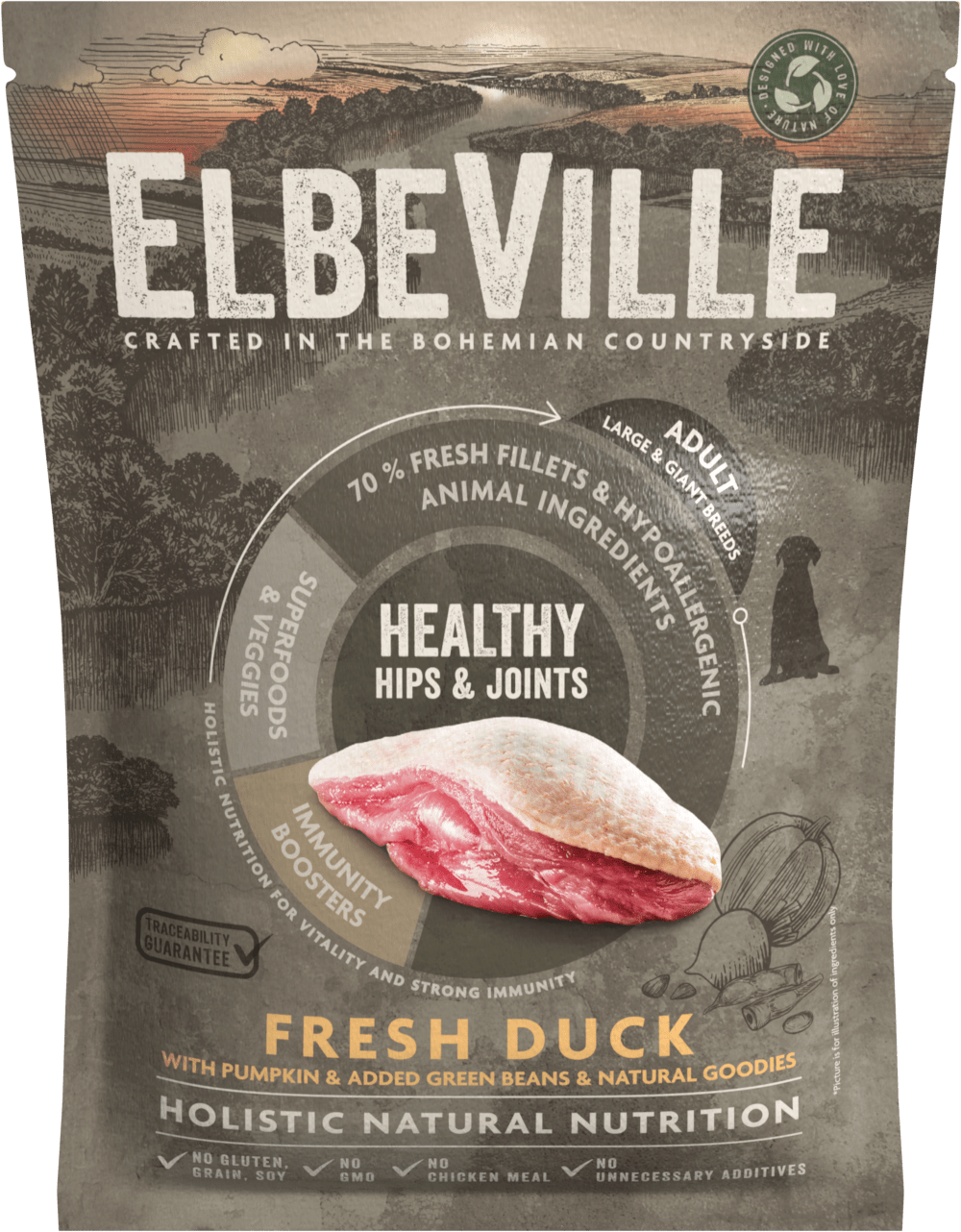 VZORKA Elbeville Adult Large Fresh Duck Healthy Hips and Joints 100 g
