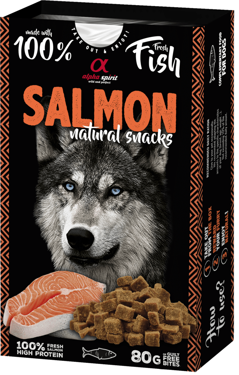 Alpha Spirit Dog Naturals Losos 80g