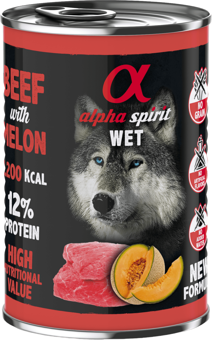 Alpha Spirit Dog Beef & Melon 400g