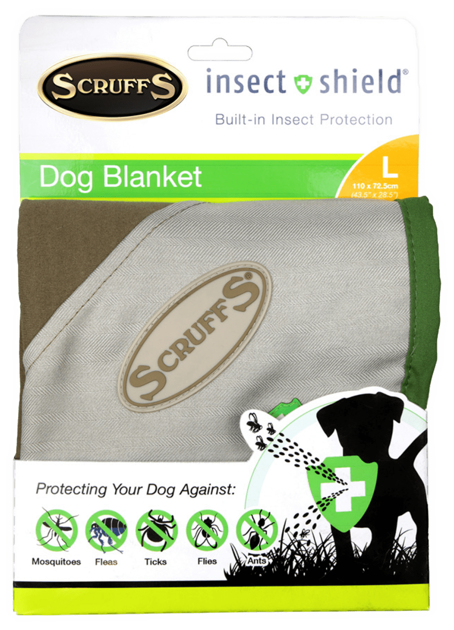 Deka Scruffs Insect Shield Blanket 110x72,5cm hnědá
