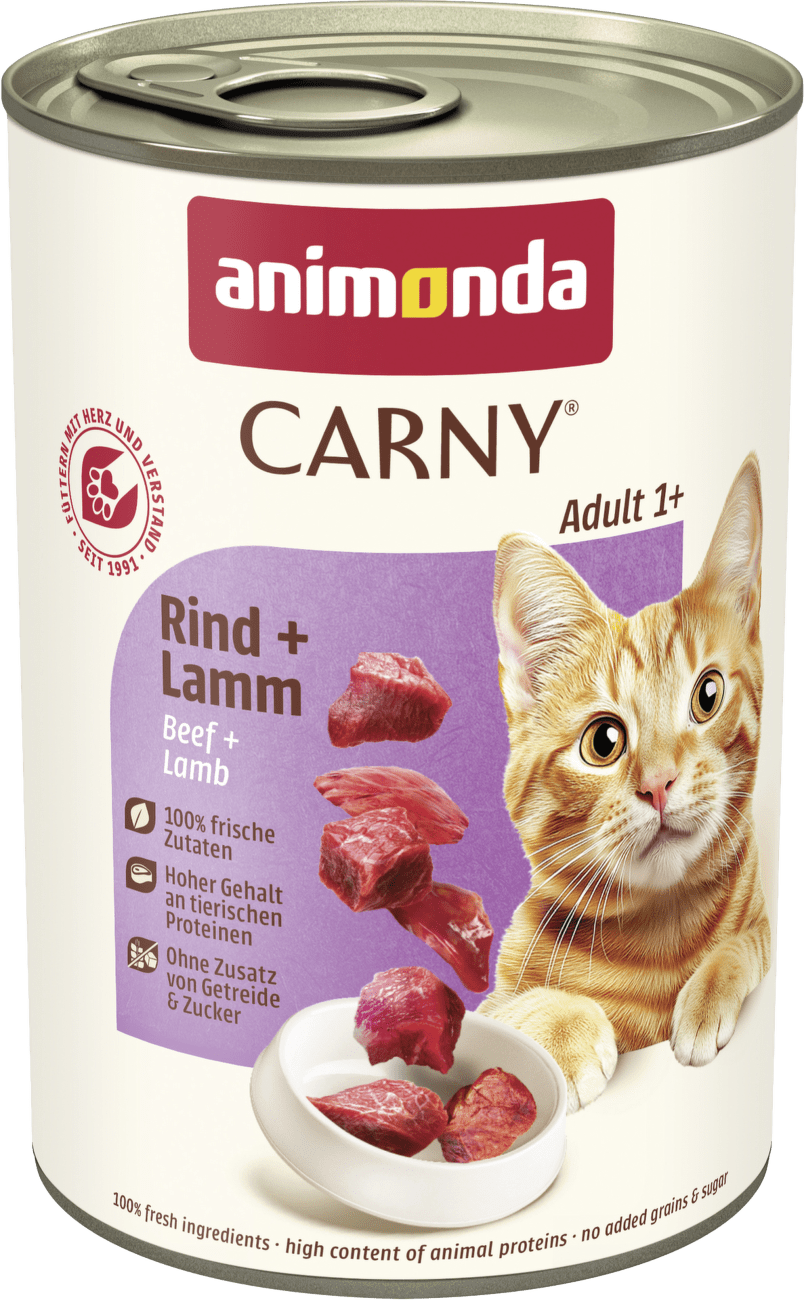 Konzerva Carny Adult hovädzie + jahňa 400g