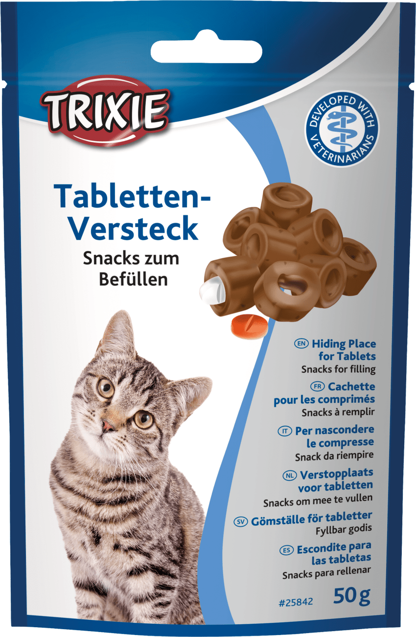 Skrýš na tablety, pamlsek pro kočky Trixie k naplnění medikací 50 g