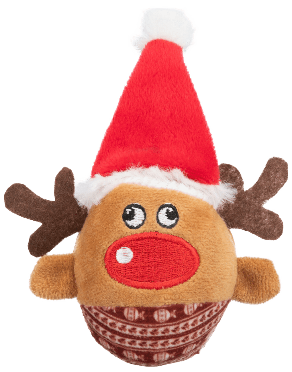 Trixie Xmas Hračka pre mačky sob guľa s hrkálkou 6x12 cm