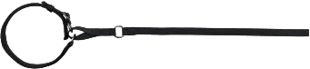 Trixie Vodítko s obojkom 1,2m/48cm čierné