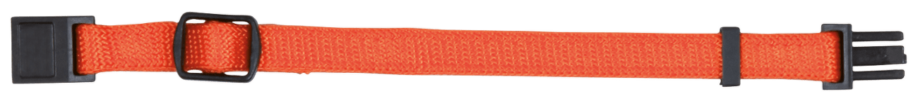 Nylonový rozeznávací obojek pro štěňata M-L 22-35cm/10mm světlý