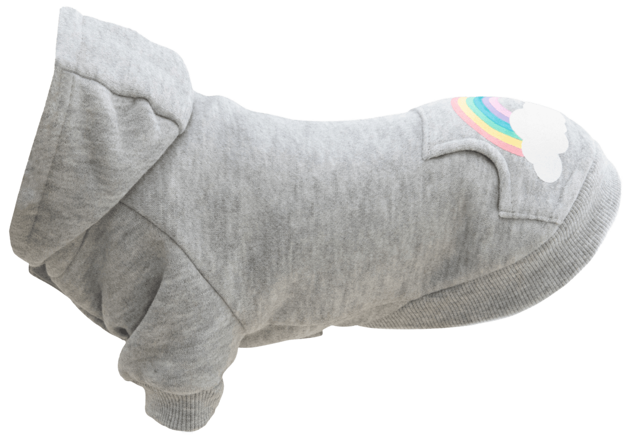 Trixie mikina Rainbow Falls S 33 cm svetlo šedá