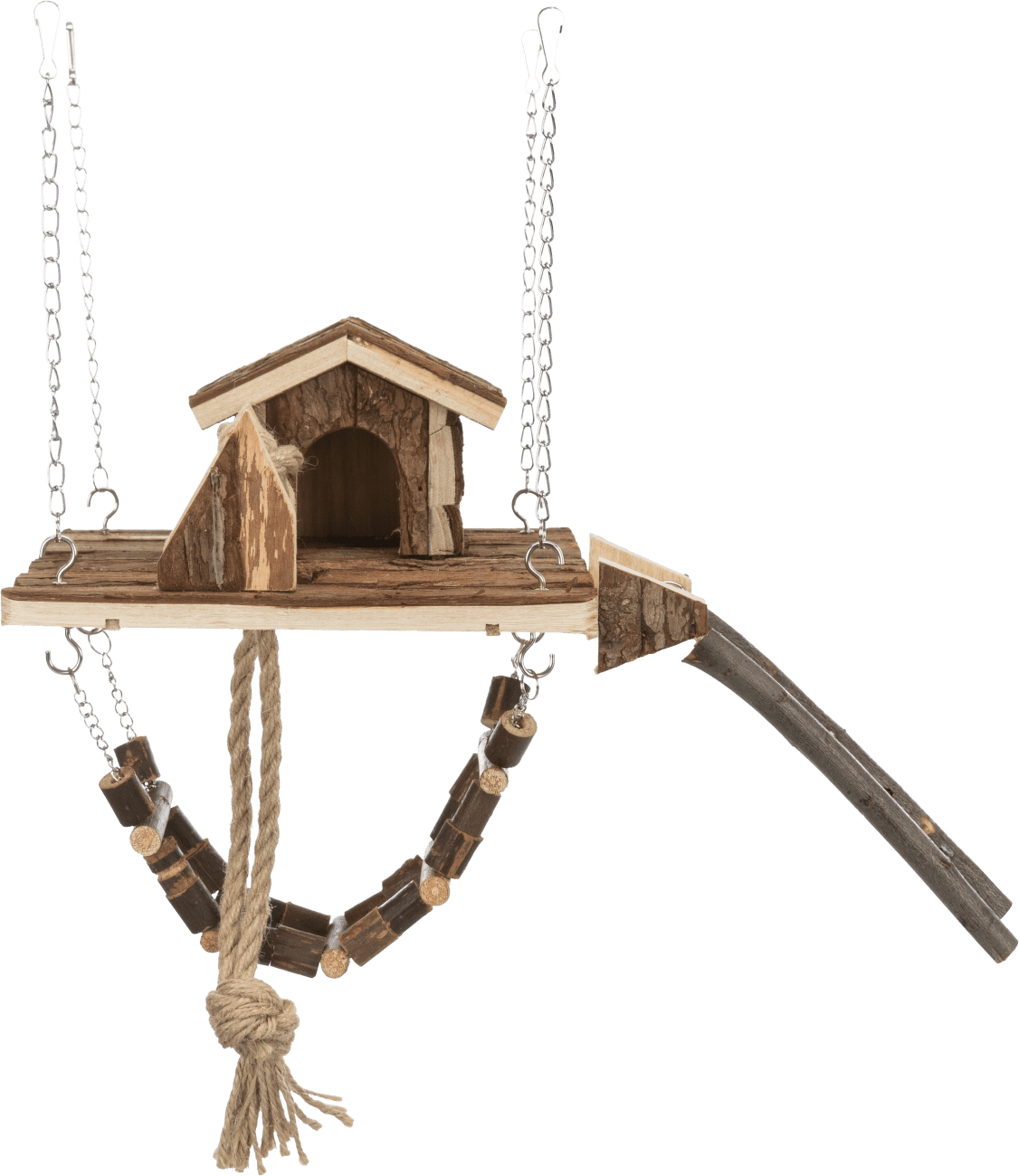 Dřevěné závěsné hřiště Trixie Janne 26×22cm