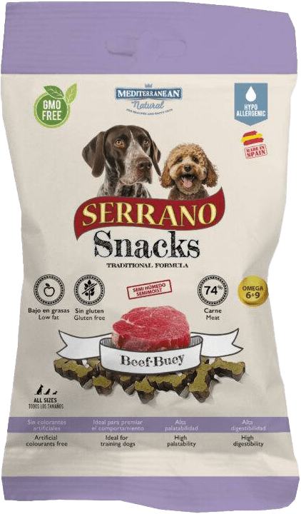 Serrano pamlsok pre psy hovädzie 100 g