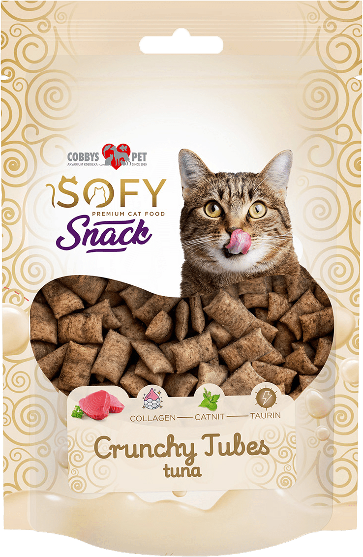 Maškrty Cobbys Pet SOFY Crunchy Tubes Tuna 50 g