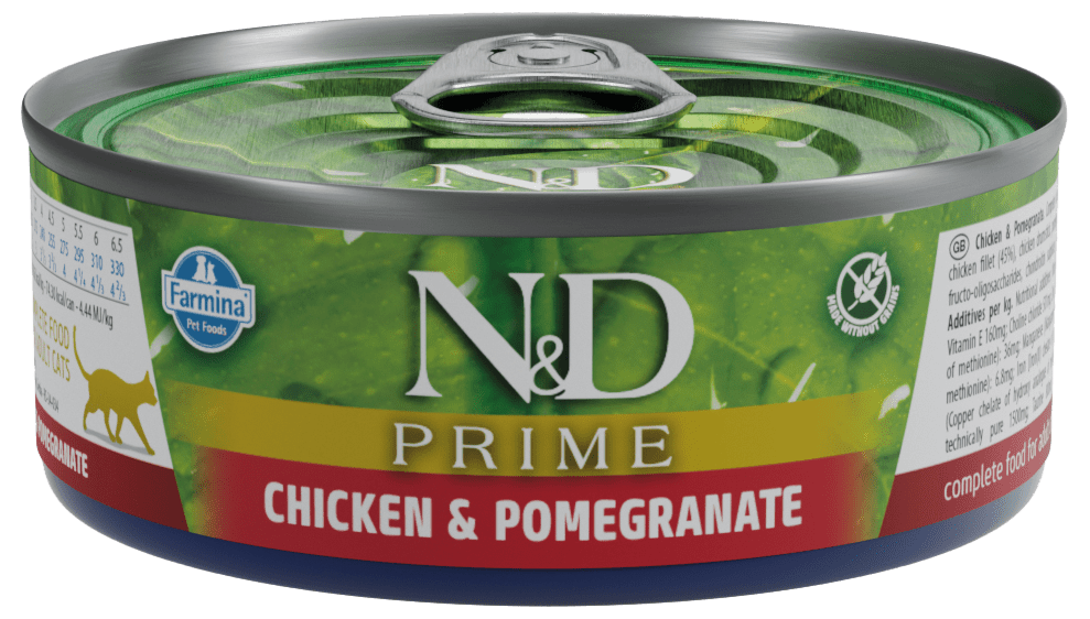 Konzerva N&D Cat Prime Chicken&Pomegranate 70g