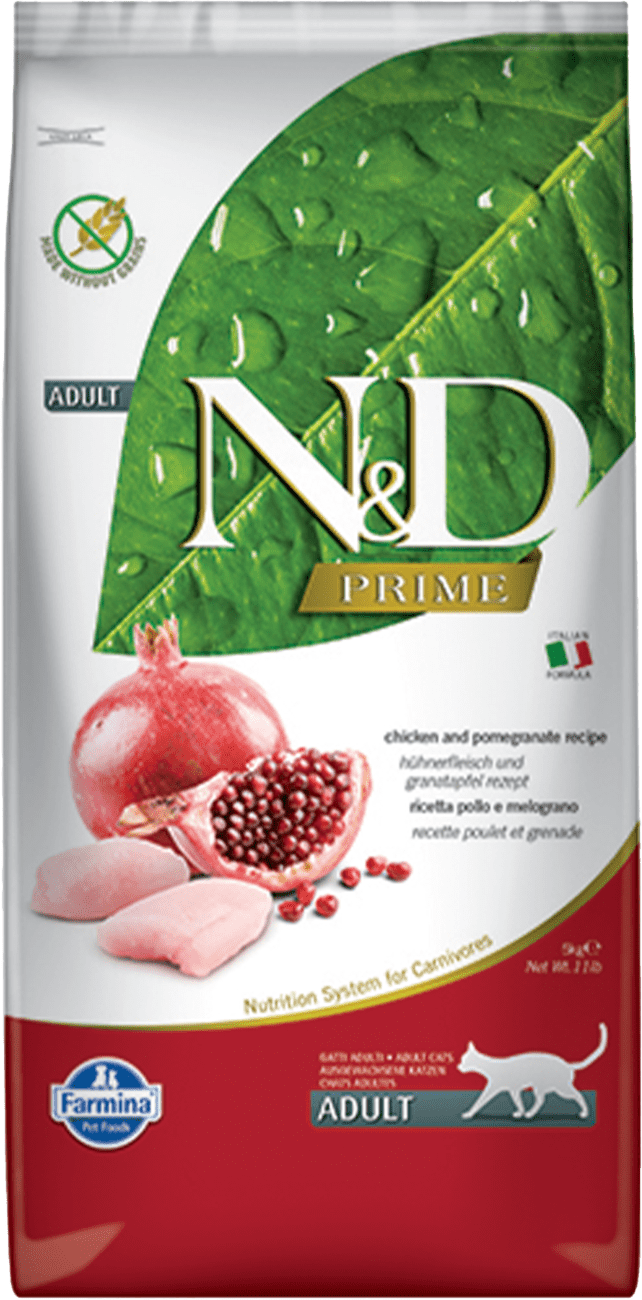 ND Cat GF Prime Adult kura a granátové jablko 5 kg