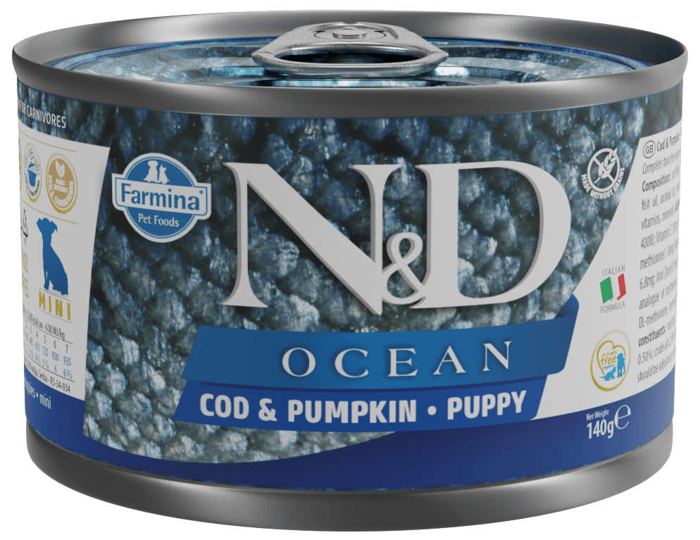 Konzerva N&D Ocean Puppy Cod & Pumpkin 140g
