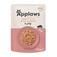 Kapsicka Applaws Cat tuna wholemeat with salmon in jelly 70g