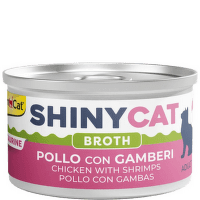 Konservi kaķiem – GimCat ShinyCat, Chicken with Shrimps, 70 g