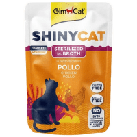 Konservi kaķiem – GimCat ShinyCat Pouch, Sterilized, Chicken, 70 g