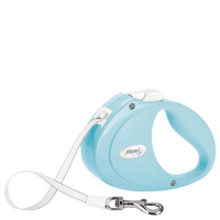 Inerces pavada suņiem – Flexi New Puppy Tape Leashes 2 m, light blue