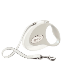 Inerces pavada suņiem – Flexi New Style S Tape 3 m, White