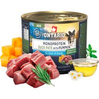 Konzerva Ontario Adult Monoprotein kačacie paté s tekvicou 200g