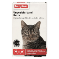 Ошейник против блох, клещей для кошек – Beaphar Ungezieferband, 35 см, черный