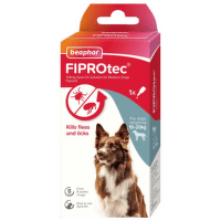Līdzeklis pret blusām, ērcēm suņiem – Beaphar Fiprotec dog, 10–20 kg, 1 pip.