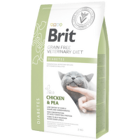 Veterinārā barība kaķiem – Brit Veterinary Diet, Cat Diabetes, 2 kg