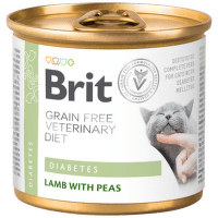 Ветеринарные консервы для кошек – Brit Veterinary Diet, Cat Diabetes, 200 г