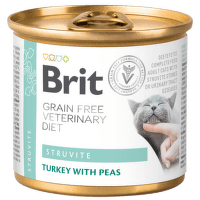 Veterinārie konservi kaķiem – Brit Veterinary Diet, Cat Struvite, 200 g